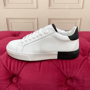 Nouvelles chaussures de sport décontractées Gabbna, style papa, à semelle plate, classiques, tendance et à motifs graffiti, contrastées noir et blanc. - Product Image 2