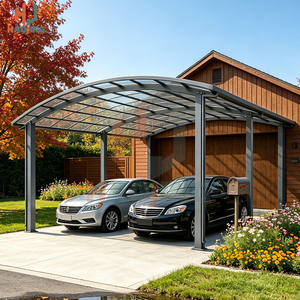 <span class=keywords><strong>Tettoia</strong></span> per <span class=keywords><strong>Auto</strong></span> in Lega di Alluminio su Misura, Impermeabile, Resistente ai Raggi UV, Verniciata a Polvere, con Accessori Completi per l'Installazione Domestica - Product Image 2