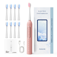 Brosse à dents électrique sonique à vibration rapide pour l'élimination de la plaque dentaire, sûre pour l'émail, ergonomique, avec poignée antidérapante, pour l'hygiène buccale à domicile - Offre Spéciale