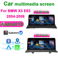 Reproductor de DVD para Auto con Android 15, Navegación GPS, Pantalla Multimedia, Carplay, para BMW X3 E83 2004-2008, Radio, Video, Estéreo, DSP, 4G, WIFI