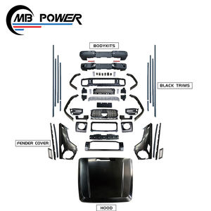 Kit de Carrocería Estilo G63 1:1 para <span class=keywords><strong>Mercedes</strong></span> Clase G W463 G350/<span class=keywords><strong>G400</strong></span>/G500 (2020+), Actualización de Antiguo a Nuevo con Luces de Capó y Guardabarros - Product Image 3