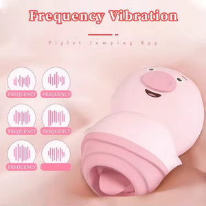 New Hot Sale Mini Pink Pig Wireless USB Charging Clitoris <b>Vibrator</b> 6 Frequency Tongue Lick <b>Vibrator</b> - Product Image 5