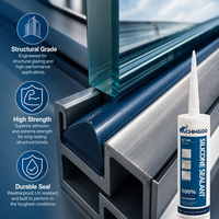 CHNGOO SJ-168 Mastic silicone neutre résistant aux intempéries pour joints de fenêtres, portes, murs-rideaux et façades vitrées – Fourniture OEM