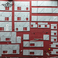 Dalles de marbre Dolomite blanc Carrara GOLDTOP modernes avec surface polie pour les projets hôteliers Mark, salles de bain et plans de toilette