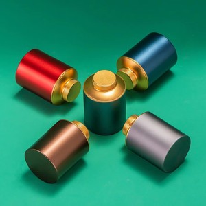 Portable Aluminum Airtight Airtight Bottles Multipurpose Stash Container Screw Cap Smell Proof Storage For Spices <strong>Coffee</strong> Teas - Product Image 2
