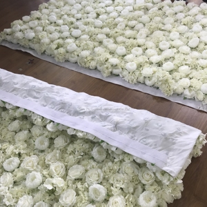 LFB1092 Nuovo Design Parete Floreale 3D in Tessuto Bianco con <span class=keywords><strong>Peonie</strong></span> e Rose Arrotolabile per Decorazioni di Matrimoni ed Eventi - Product Image 2
