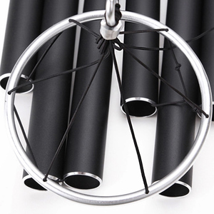 Peerless Craft - Decoración de Pared de Cobre Antiguo, Madera y Metal de 42 Pulgadas, Estilo <span class=keywords><strong>Art</strong></span> <span class=keywords><strong>Deco</strong></span>, Resistente a la Intemperie, con 6 Tubos de Música de Tono Suave, para Decoración del Hogar - Product Image 6