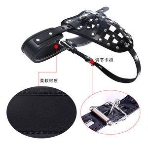 Cinturón de castidad de cuero para hombre con candado, ropa interior masculina para juegos románticos. - Product Image 5