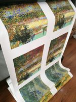 Papier peint imprimable éco-solvant toile auto-adhésive pour autocollant mural rouleau vierge en gros