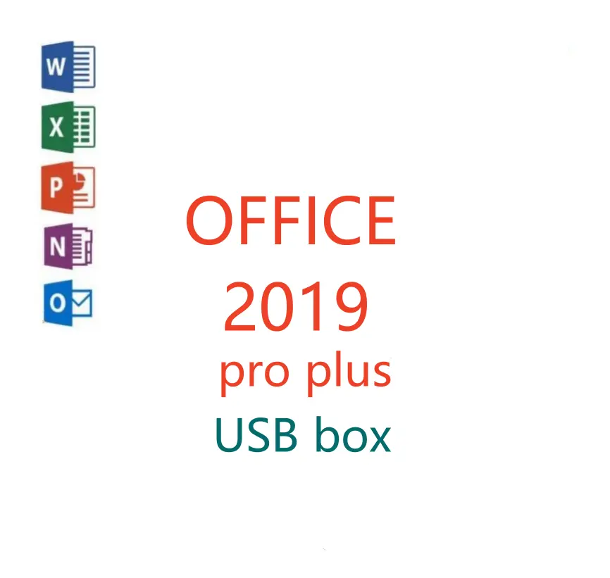 0Ffice 2019 Pro Plus Sleutel Activering Kantoor 2019 Professionele Plus Licentie Met USB-Box Volledige Pakket