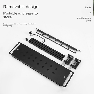 Nouvelle <span class=keywords><strong>table</strong></span> de <span class=keywords><strong>camping</strong></span> <span class=keywords><strong>double</strong></span> étagère multifonctionnelle en alliage d'aluminium support de <span class=keywords><strong>table</strong></span> pliant léger <span class=keywords><strong>table</strong></span> de <span class=keywords><strong>camping</strong></span> en plein air support suspendu - Product Image 5