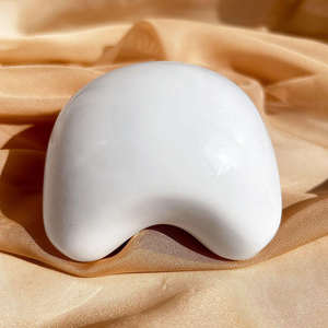 Masajeador de Cerámica Rosa con Forma de Corazón, Masajeador Manual Grande, Herramienta de Masaje Corporal de Cerámica Gua Sha para Masaje Facial - Product Image 2