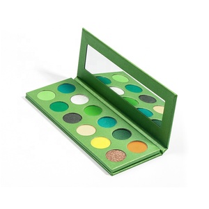 Crea il tuo marchio ombretto trucco fai da te 12 colori tavolozza di ombretti personalizzata <span class=keywords><strong>verde</strong></span> professionale - Product Image 1