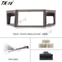 Marco para Video de Coche Reproductor Estéreo de Radio Universal Panel de Navegación GPS Salpicadero Android Marco para Reproductor de DVD de Coche para Toyota