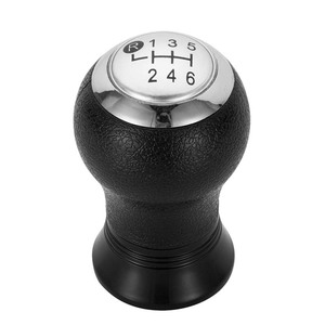 Car <b>Gear</b> <b>Knob</b> Leather Black Base Glossy Top 6 Speed Manual Shift For Toyota Corolla - Product Image 3