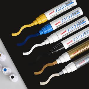 ปากกามาร์กเกอร์สีน้ำมันยูนิ พีเอ็กซ์ 30 สีดำ สำหรับเขียนบนโลหะ แก้ว ไม้ พลาสติก หิน ใช้ได้ทั้งภายนอกและภายในอาคาร มม. โลหะ - Product Image 1