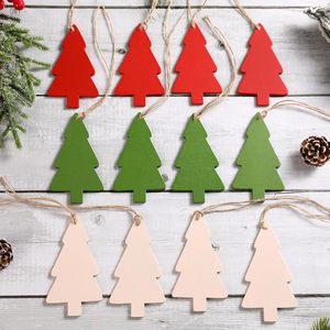 12 Pezzi Etichette in Legno Non Finite Personalizzabili a Forma di Albero di Natale, Targhette Pendenti a Forma di Albero <span class=keywords><strong>per</strong></span> Decorazioni Natalizie - Product Image 6