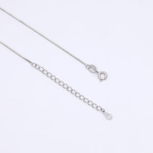 فضة 925 القلب كريستال قلادة قلادة للنساء المجوهرات بالجملة هدية للأم ابنة قلادة - Product Image 5