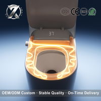 Sièges de toilette intelligents chauffants avec fonction bidet, séchage à air chaud, ouverture/fermeture automatiques, certification CE, télécommande WC