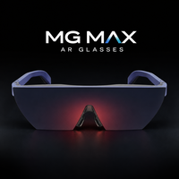Lunettes intelligentes AR MAX, micro OLED 1800 nits, ajustement de la myopie 0-600, Type-C DP1.4, moniteur portable pour téléphone, ordinateur portable, téléviseur