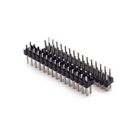 Header Male 2.54mm 2*10P H2.5 Baris Ganda Lurus 2*2P/3/4/5/6/7/8/10/12/20/40P Konektor Header Pin Tembaga