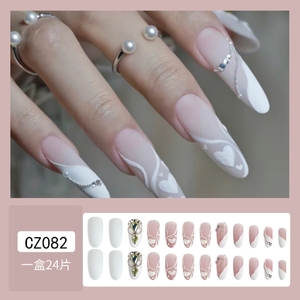 24 Uds cambio de luz <span class=keywords><strong>amor</strong></span> chica rubor puntas de <span class=keywords><strong>uñas</strong></span> usando prensa en las <span class=keywords><strong>uñas</strong></span> <span class=keywords><strong>amor</strong></span> diamantes de imitación <span class=keywords><strong>uñas</strong></span> postizas artificiales - Product Image 6