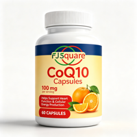 Exportation transfrontalière, capsules de supplément CoQ10 100 mg, flacon de 60 pièces, capsules orales de coenzyme Q10 pur, vente directe