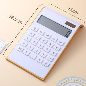 เครื่องคิดเลขตั้งโต๊ะพิมพ์โลโก้ 12 หลัก ใช้พลังงานสองระบบ ได้ทั้งพลังงานแสงอาทิตย์และไฟฟ้า ของขวัญส่งเสริมการขายสำหรับธุรกิจ - Product Image 3