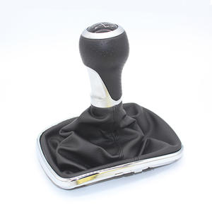 Pomo de palanca de cambios de cuero para coche, pomo de cambio manual para Volkswagen Golf 4, diseño ergonómico, 5 velocidades, R13524 - Product Image 2