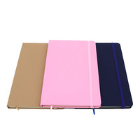 Carnet de notes a5 en cuir à couverture rigide avec logo personnalisé avec 100 feuilles lignées