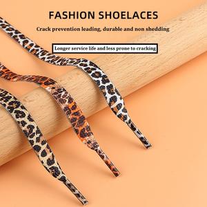 Chaussures de basket-ball YNBG <span class=keywords><strong>AJ1</strong></span> XD68-43 en toile de polyester, lacets plats, imprimé léopard, blanc et <span class=keywords><strong>noir</strong></span>, toutes saisons - Product Image 3