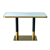 Ensemble de table et chaises de salle à manger en métal moderne pour hôtel, école et hôpital - Meubles commerciaux écologiques et durables