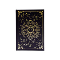 2025 cahier de conception d'impression couleur Gold Edge Journal couverture rigide planificateur personnalisé