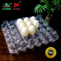 Plateaux à œufs en plastique transparent 30 trous PET recyclables personnalisés pour 30 œufs