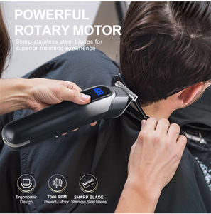 Shenyuan SYE904 5 en 1, Recortadora Profesional Inalámbrica para Hombre con Cuchilla <span class=keywords><strong>de</strong></span> Acero Inoxidable, Kit <span class=keywords><strong>de</strong></span> Recortadora <span class=keywords><strong>de</strong></span> <span class=keywords><strong>Cabello</strong></span> Recargable con Pantalla LED - Product Image 2