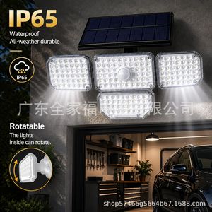 Solar Flood <b>Light</b> 120 <b>Led</b> <b>Motion</b> <b>Sensor</b> Ip65 Waterproof Outdoor Garden Wall Lamp - Product Image 2