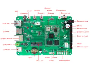 HelperBoard A133 dört çekirdekli lvds çıkış, Android ,linux,ubuntu,qt,xfce,qt, kurulu üreticisi lcd denetleyici geliştirme kurulu