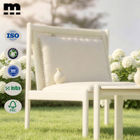 2+1 Gartentisch- und Stuhl-Set Rattan-Möbel Garten-Außenstuhl mit Beistelltisch
