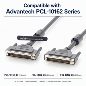 Kabel Modul I/O DB62 Male to Male Kompatibel dengan Advantech Seri PCL-10162 untuk Komunikasi Serial Otomasi DAQ Industri - Product Image 3