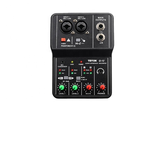 Hot Sale Professional USB Audio Interface Low Price Sound Card for Studio Recording High Quality Interface Excellent Audio