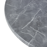 Table de salle à manger extérieure 600 mm en copeaux de bois gris, étanche, style antique simple, mobilier de maison pour café, cantine, hôtel, chambre