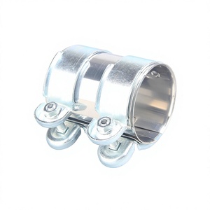 Collier de serrage pour tuyau d'échappement en acier inoxydable, 65x95mm, ajustement universel pour Volkswagen Audi - Product Image 2