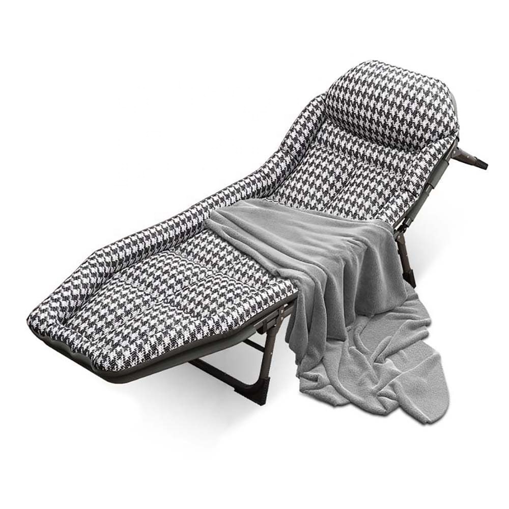 Уличная Военная кровать для офиса, легкая складная кровать с матрасом, подушка, Металлическая стальная односпальная складная кровать