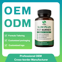 Comprimés Minceur OEM ODM Slim Plus Brûleur de Graisse Détox Sain Coupe-Faim Stimule le Métabolisme Emballage Personnalisé Complément Alimentaire