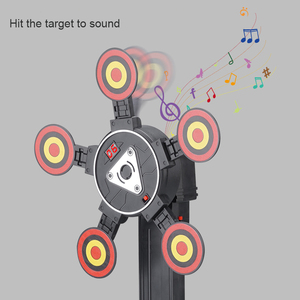 ปืนยิงลูกกระสุนแบบนิ่มสำหรับเด็กของเล่นแบบหมุนได้การให้คะแนนแบบอิเล็กทรอนิกส์การรีเซ็ตอัตโนมัติเกมยิงเป้าหมายดิจิทัล - Product Image 4