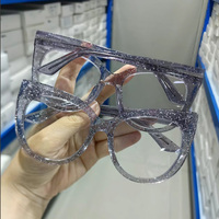 Monture de lunettes optiques en acétate épais de haute qualité, nouveau design, grande taille, montures optiques en acétate épais