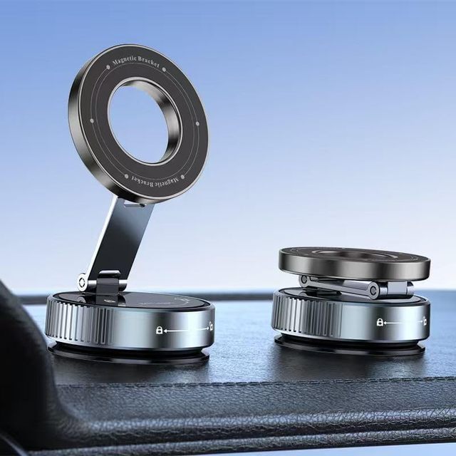 Factory Vacuum Magnetic Phone Holder for Car Magsafe Suction Cup Car Phone Mount with Strong Magnet 360° Rotatable Phone Holder