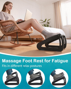 Office <strong>Work</strong> Under Desk Non-slip Footrest <strong>Stool</strong> up Down Adjustable Massage Texture and Roller Foot Ottman Rest <strong>Stool</strong> - Product Image 3