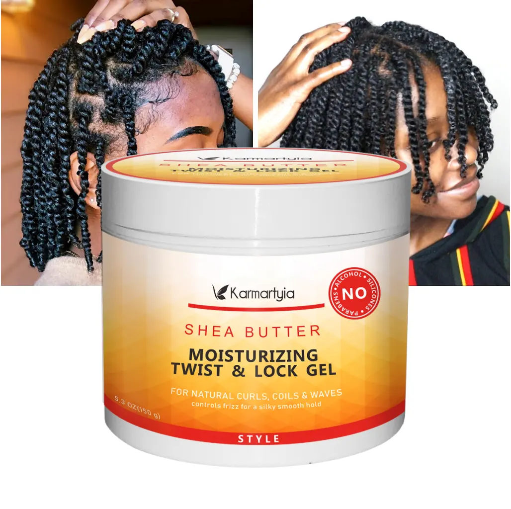 Private Label Extra Firm Hold Hair Locking Dreadlock Twist Gel Cream for Black Natural Hair Braidlocks Locks Dreads