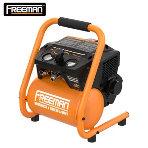 Freeman 1,5 galão 1/2 HP 120 PSI Oil Free Silencioso sem fio portátil 20V Bateria Pistão Air Tools Compressor para pistola de pregos